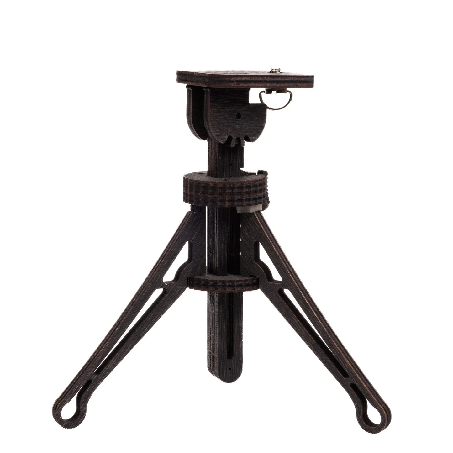 Retro-Style Compact Tabletop Tripod, Height Adjustable Mini Support Bracket With Tiltable Mounting Platform