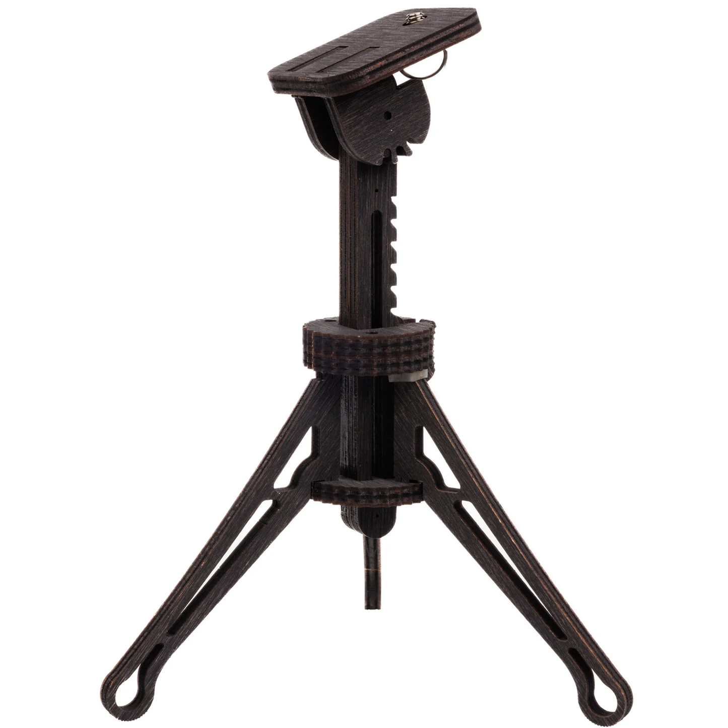 Retro-Style Compact Tabletop Tripod, Height Adjustable Mini Support Bracket With Tiltable Mounting Platform