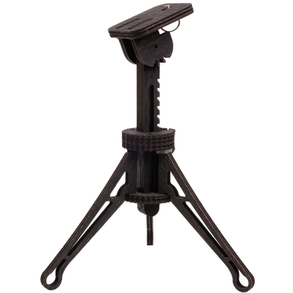 Retro-Style Compact Tabletop Tripod, Height Adjustable Mini Support Bracket With Tiltable Mounting Platform