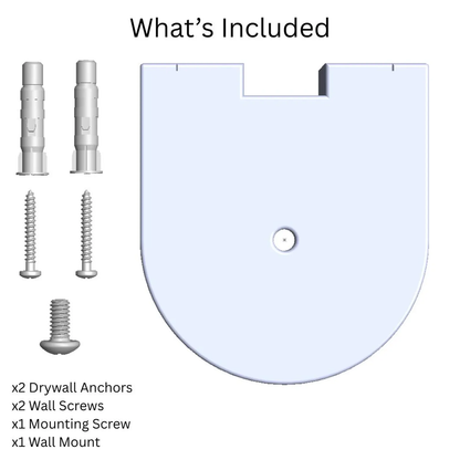 Low Profile Wall Bracket For Surveillance Devices, Universal 1/4 Thread Camera Mount With Complete Installation Hardware