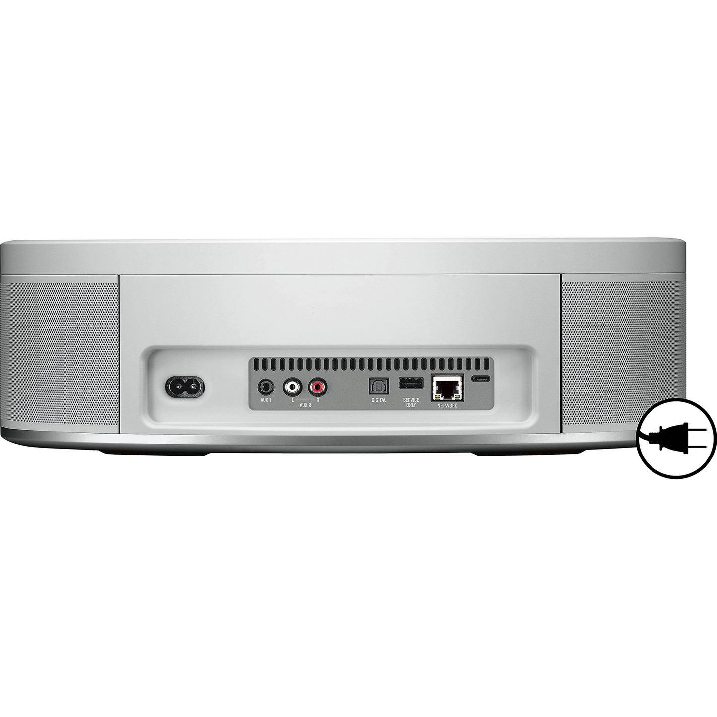 Oval Multi-Room Streaming Audio Unit, Dual-Mode Wi-Fi And Bluetooth Powered Speaker With Wired Connection Interfaces