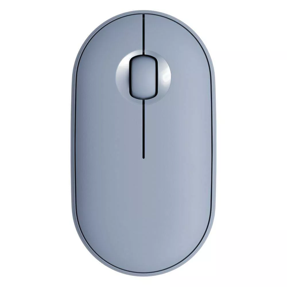 Slim Silent Pebble-Shaped Dual-Mode Wireless Optical Mouse