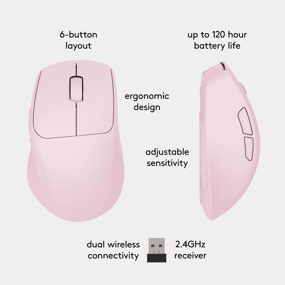 Ergonomic Rechargeable Dual-Mode Wireless Mouse