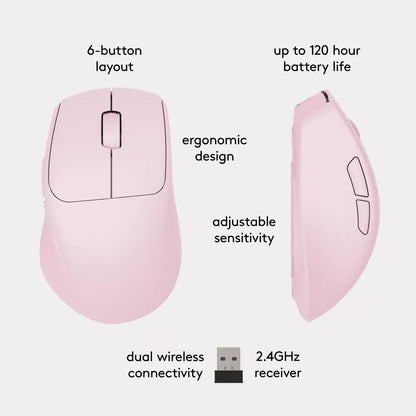 Ergonomic Rechargeable Dual-Mode Wireless Mouse