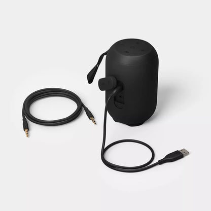 IPX4 Waterproof Portable Bluetooth Speaker with Ambient Light & Carry Strap