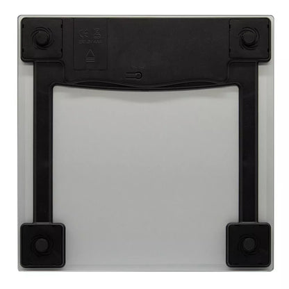 Gray Silver Tempered Glass Digital Bathroom Weight Scale