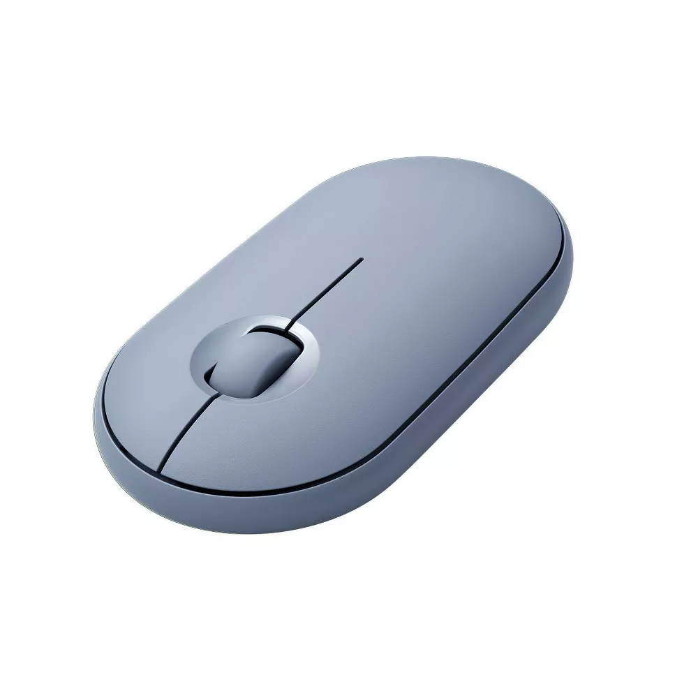 Slim Silent Pebble-Shaped Dual-Mode Wireless Optical Mouse