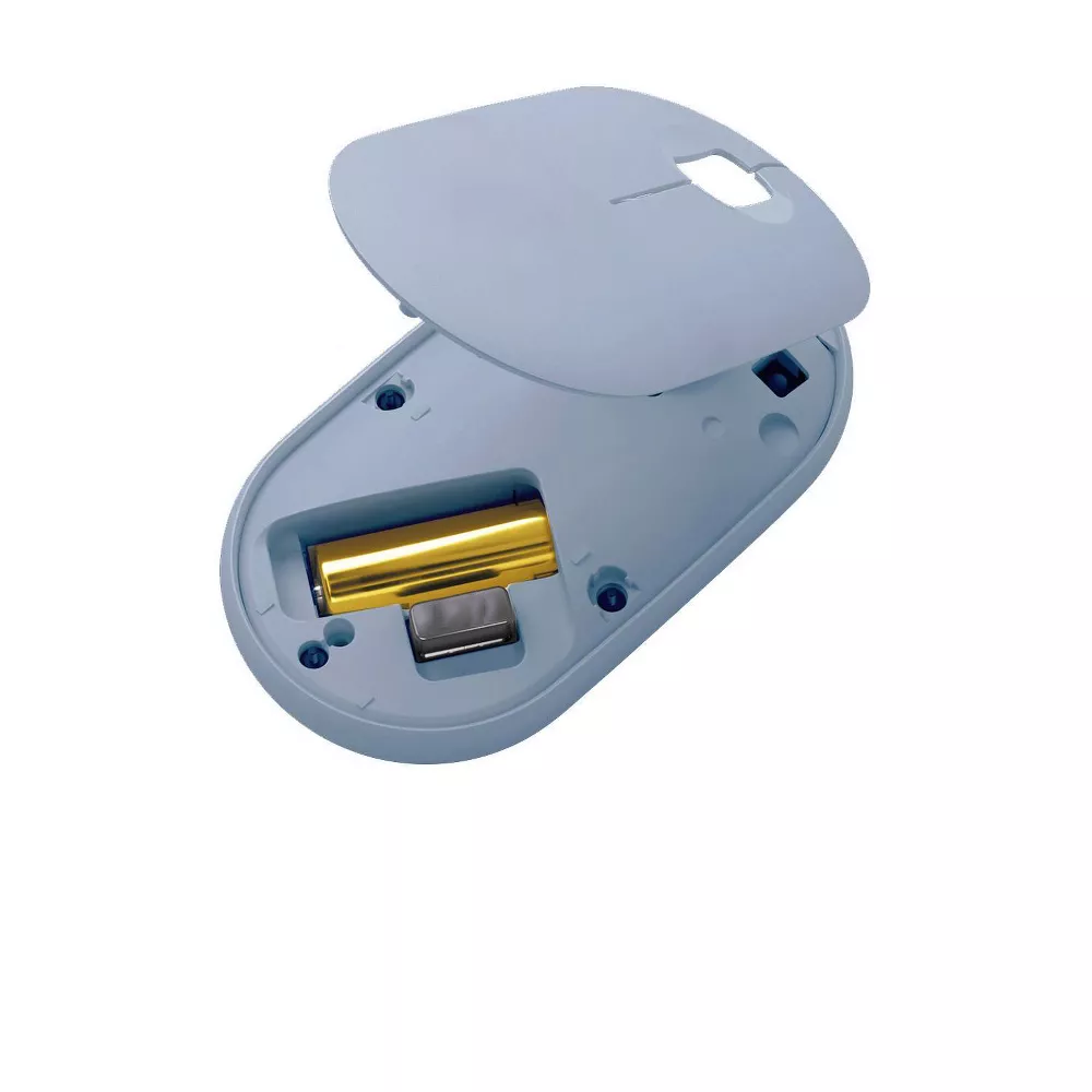 Slim Silent Pebble-Shaped Dual-Mode Wireless Optical Mouse
