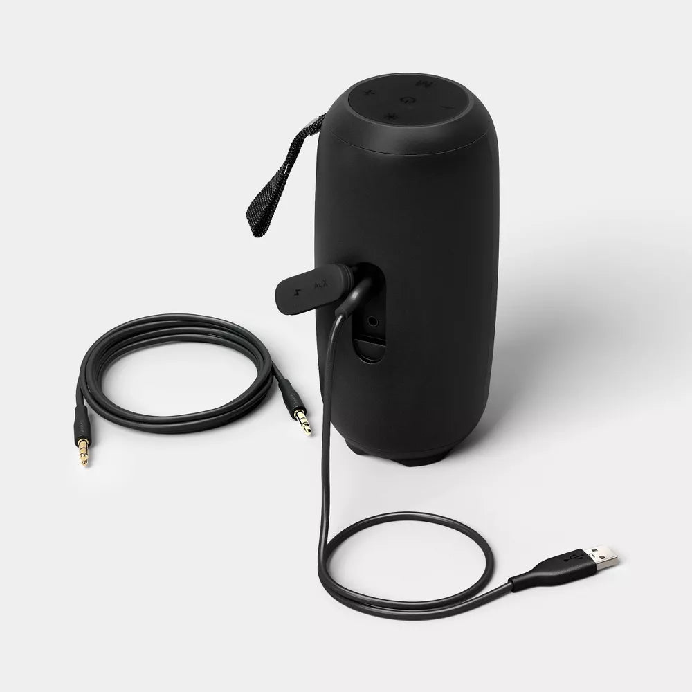 RGB Light IPX4 Waterproof Portable Bluetooth Speaker with Lanyard