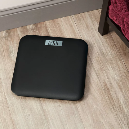 Lightweight Curved Plastic Digital Bathroom Weight Scale